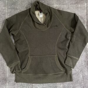 Women's The North Face TNF Heather Brown Lined Pullover Sweater Sweatshirt Sz XL